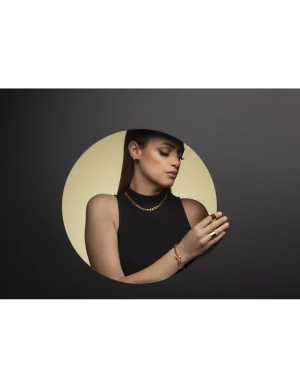 Moora Bransoleta pozłacana pancerka ze stali szlachetnej* Bransolety