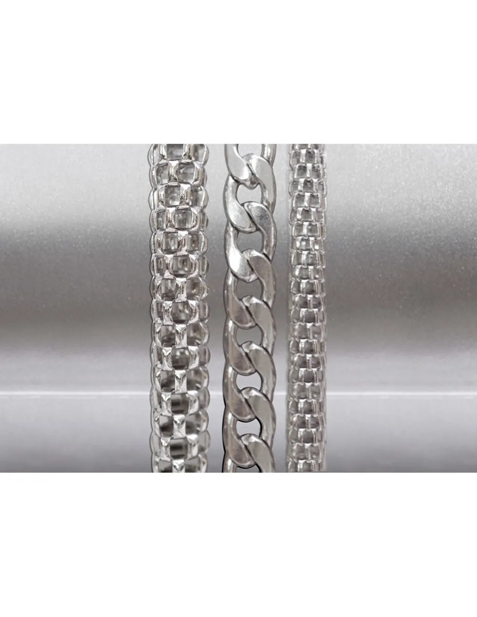 Moora Bransoleta z łączonych łańcuszków ze stali szlachetnej* Bransolety