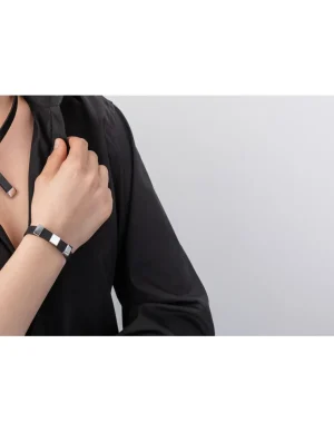 Moora Bransoleta ze skóry oraz błyszczącej stali* Bransolety