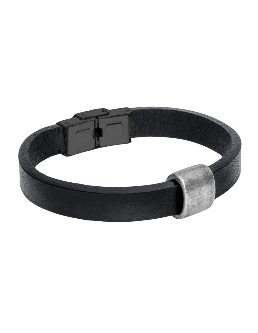 Moora Bransoleta ze skóry oraz stali z matowym elementem* Bransolety