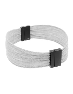 Moora Choker z czarnej stali szlachetnej oraz siatki stalowej* Naszyjniki | Nowości