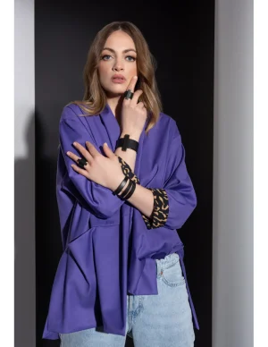 Moora Czarna bransoleta ze skóry oraz stali* Bransolety