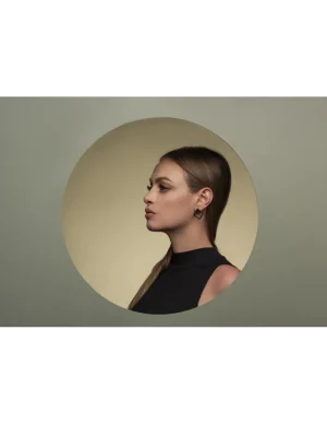 Moora Czarne kolczyki 2w1 ze stali szlachetnej* Kolczyki