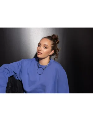 Moora Delikatne okrągłe czarne matowe kolczyki ze stali szlachetnej* Kolczyki