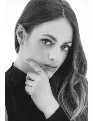 Moora Delikatne okrągłe kolczyki ze stali szlachetnej* Kolczyki