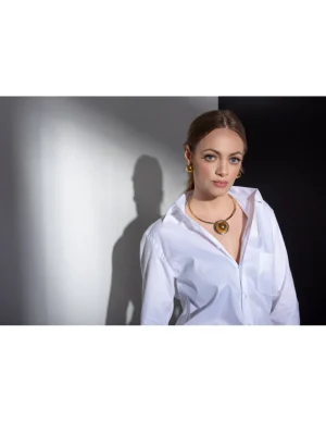 Moora Delikatny choker ze stali szlachetnej z zawieszką* Naszyjniki