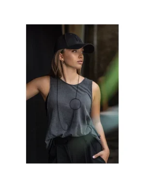 Moora Długi, czarny matowy naszyjnik ze stali szlachetnej* Naszyjniki