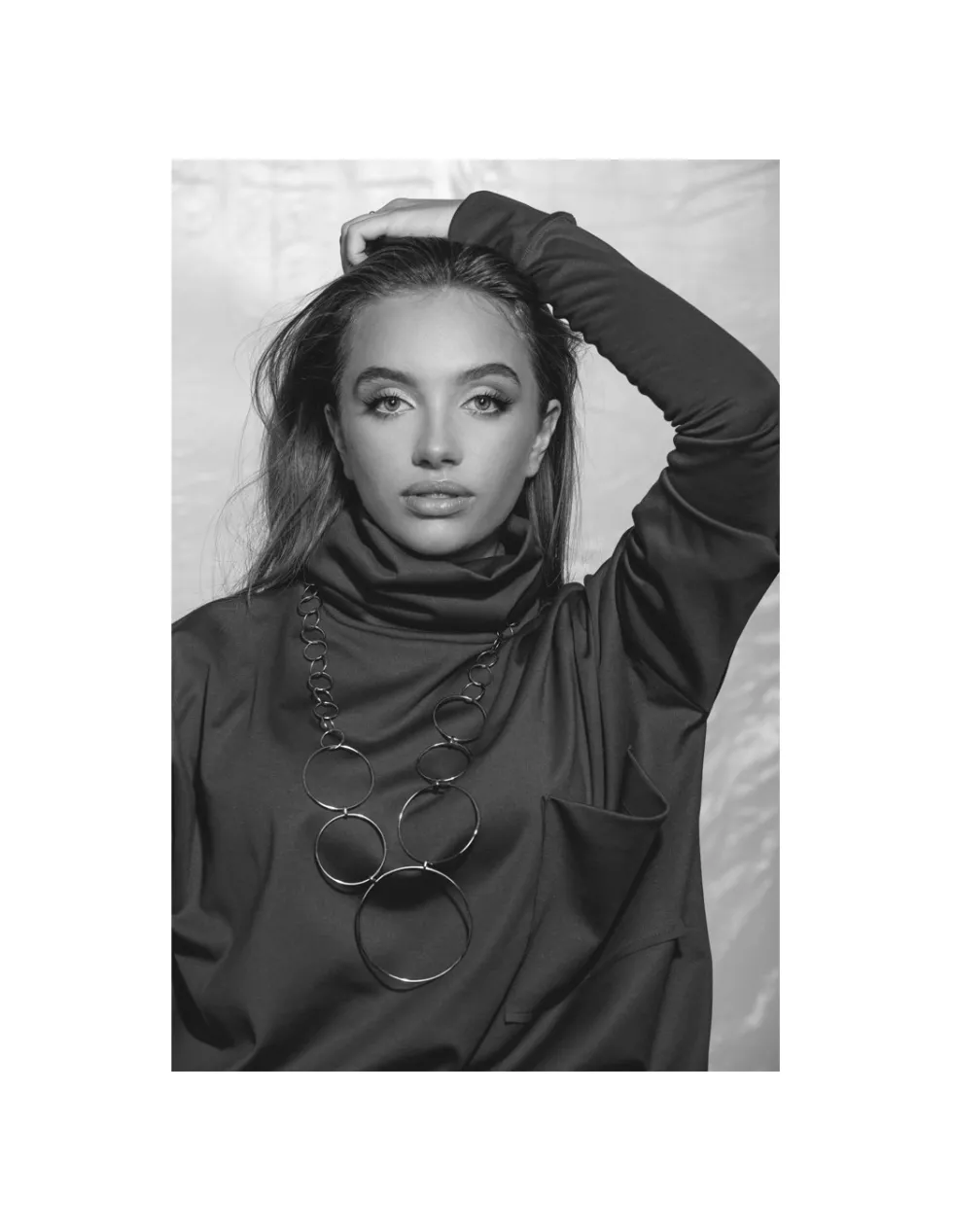 Moora Długi naszyjnik KOŁO ze stali szlachetnej* Naszyjniki