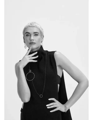 Moora Długie kolczyki koła ze srebra i stali szlachetnej* Kolczyki | Nowości