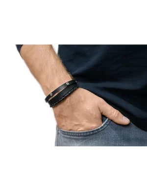 Moora Męska brązowa bransoleta skórzana* Bransoletki