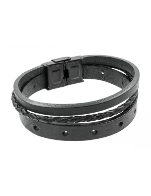 Moora Męska prosta i nowoczesna bransoleta ze skóry* Bransoletki