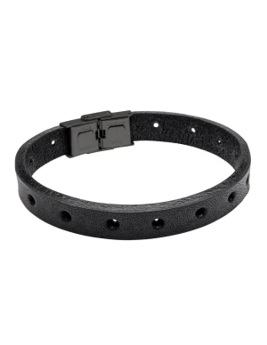 Moora Męska skórzana bransoleta z dziurkami* Bransoletki