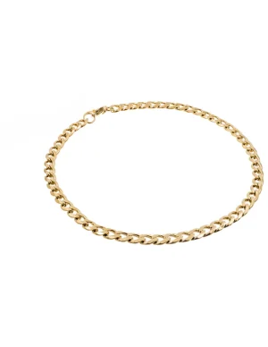 Moora Męski naszyjnik z pozłacanej stali szlachetnej typu pancerka* Naszyjniki