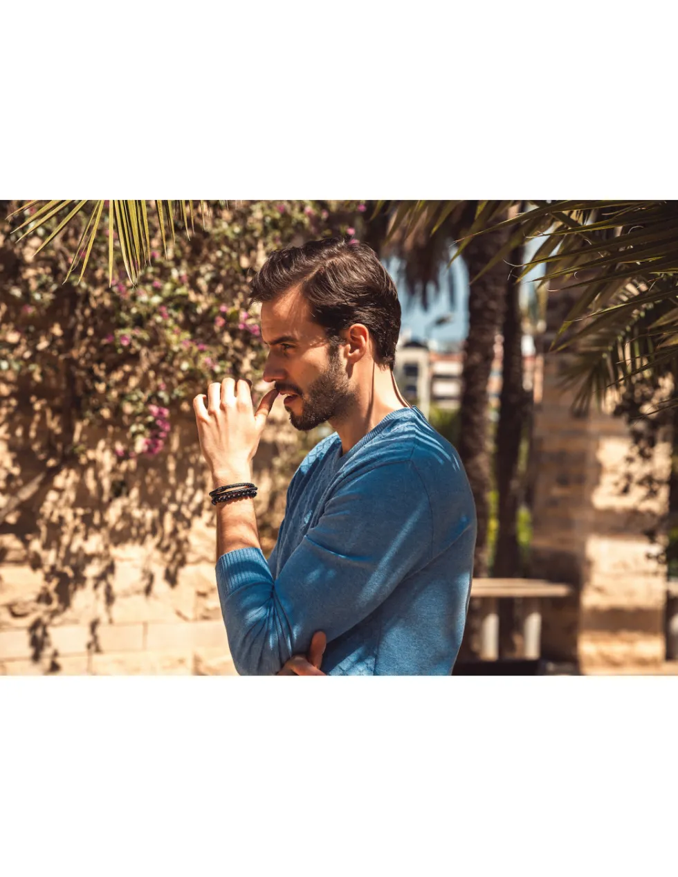 Moora Naszyjnik z rzemienia plecionego MNSK001* Naszyjniki