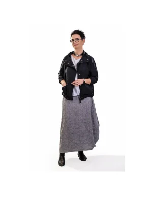 Moora Naszyjnik ze skóry oraz dużego stalowego elementu* Naszyjniki