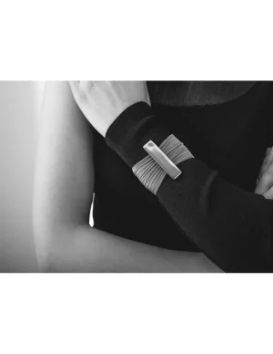 Moora Nowoczesna bransoleta z siatki stalowej oraz stali szlachetnej* Bransolety