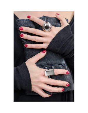 Moora Pierścionek ze stali szlachetnej - kula* Pierścionki