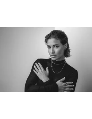 Moora Podwójny łańcuszek z ozdobami ze stali szlachetnej* Łańcuszki | Naszyjniki