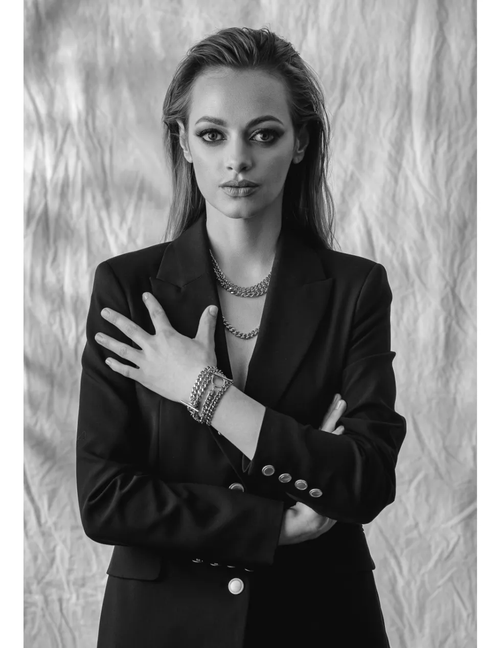 Moora Podwójny choker typu pancerka* Naszyjniki