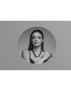 Moora Prosty i nowoczesny naszyjnik ze skóry oraz stali szlachetnej* Naszyjniki