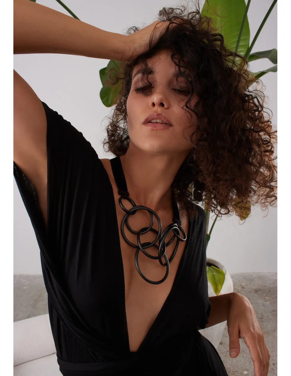 Moora Regulowany, prosty i ponadczasowy naszyjnik koła ze stali szlachetnej* Naszyjniki