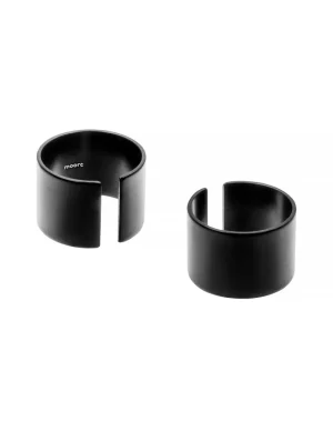 Moora Szeroka czarna matowa obrączka ze stali szlachetnej* Pierścionki