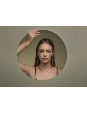 Moora Złoty naszyjnik ze stali szlachetnej 2w1.* Naszyjniki